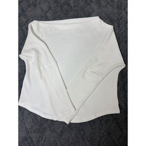 AEMI + CO Gauze Cotton Blouse L Henley Long Sleeve Boho Oversized
